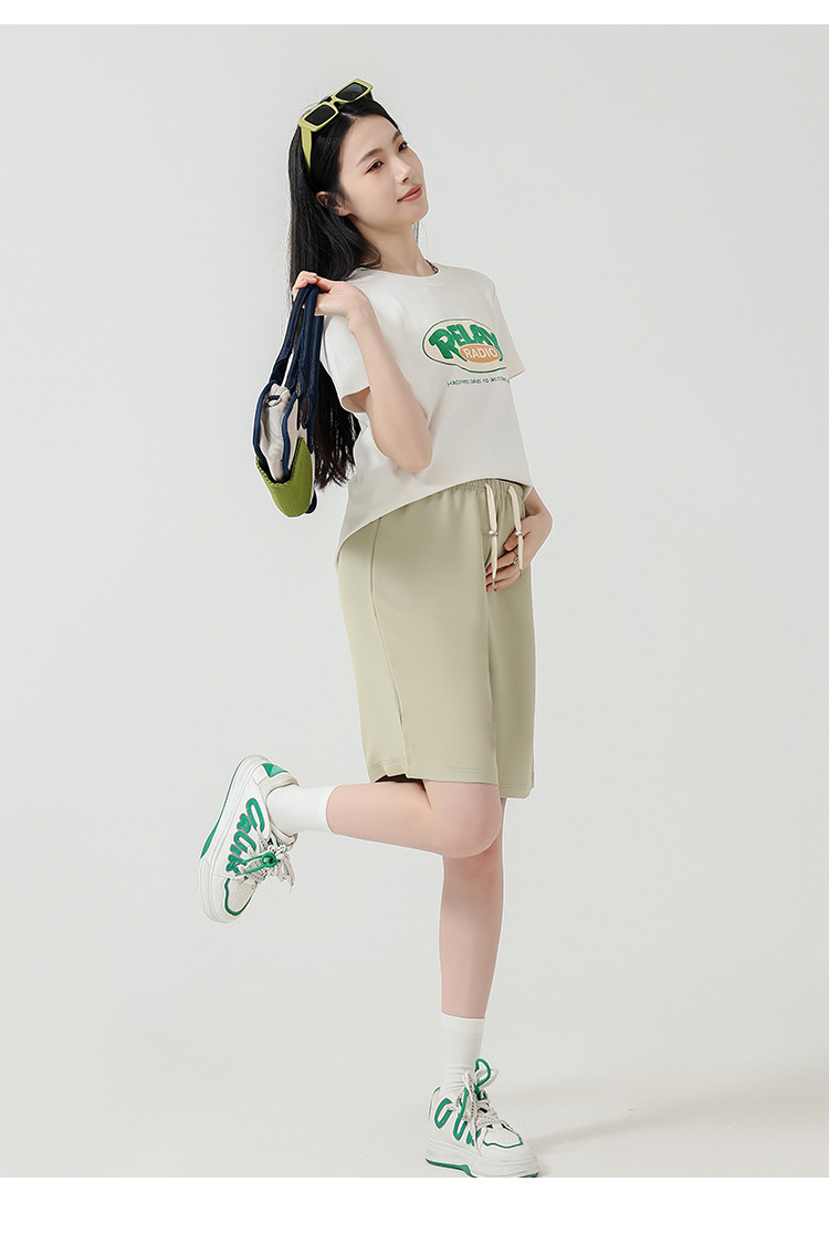 Maternity Pants Summer New Style Ice Silk Bell Bottoms Shorts Outerwear Sweatpants Five-minute Pants Hot Sellers Maternity Pants