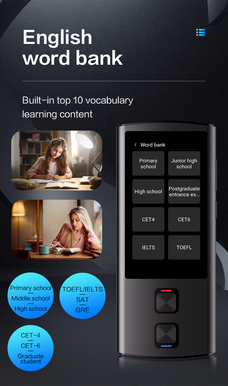 外贸翻译机便携式翻译耳机翻译器多国语言离线语言智能拍照设备旅