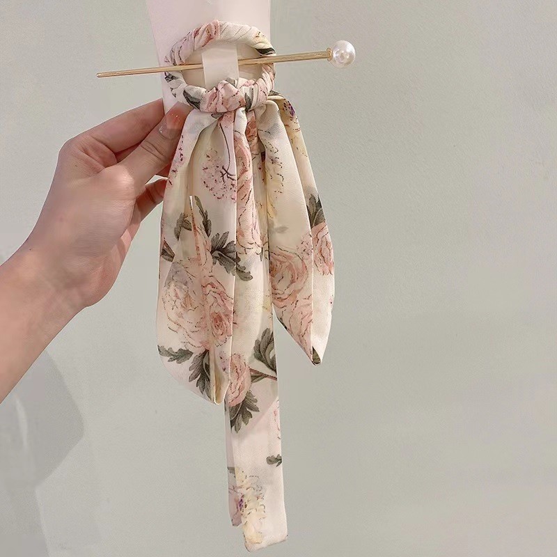 Retro perla correa de cabello pinzas de cabello para mujeres nuevo estilo chino simple pinzas de cabello de seda de alta calidad pinzas de cabello 2024 nuevos accesorios para el cabello