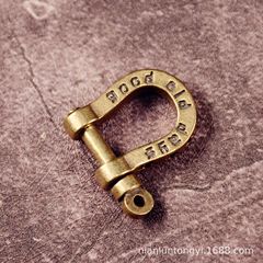 純真鍮馬蹄バックル手作り DIY レザーアクセサリー U 字型フックバックル銅馬蹄バックルクイックリリースバックルバッグバックルキーホルダー