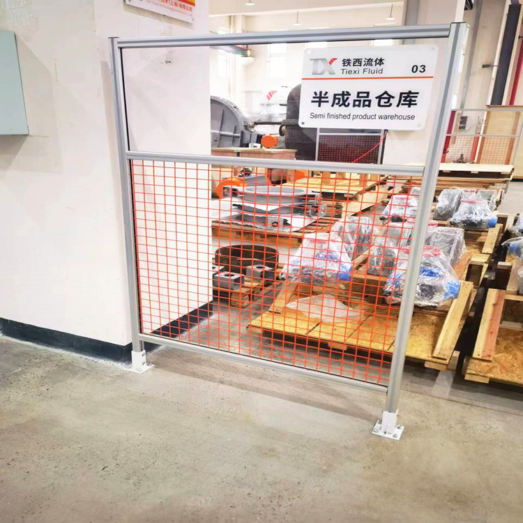 铝合金围挡 厂房通道围栏护栏 防弧光设备隔离栏