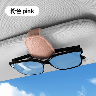 Card Holder, Car Glasses Clip/Bill Clip - pink