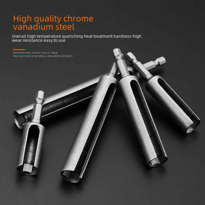 Extended hex socket extension bar screwdriver with deeper socket head, extended electric hex screw wrench