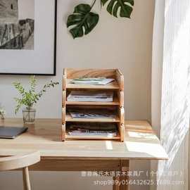 木质收纳架收纳筐水果蓝桌面零食收纳面包置物架批发展示架