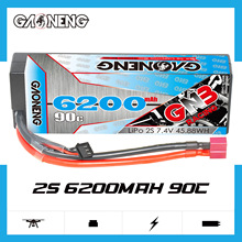 GNB高能6200mAh 2S 7.4V 90C适配1/10遥控赛车RC硬壳玩具锂电池