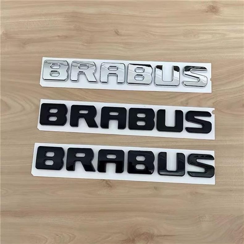 Suitable for Mercedes-Benz G-Class, E-Class, C-Class, and S-Class modifications: Barbus lettering, black emblem, car logo