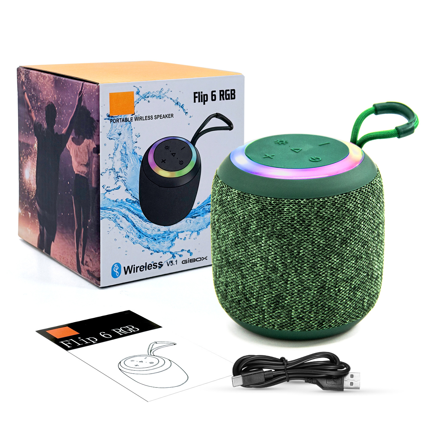 Nuevo altavoz Bluetooth portátil cilíndrico cordón deportivo al aire libre altavoz inalámbrico mini Bluetooth mini altavoz