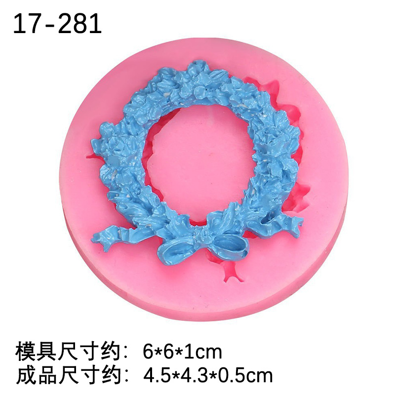 Joyería hecha a mano DIY cristal epoxi Garland pluma flor Cluster patrón cuadrado estilo europeo decoración de la pared esmerilado molde Silicona