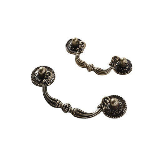 Green and red bronze retro European classical old-fashioned furniture kitchen cabinet ring handle shoe cabinet drawer zinc alloy handle