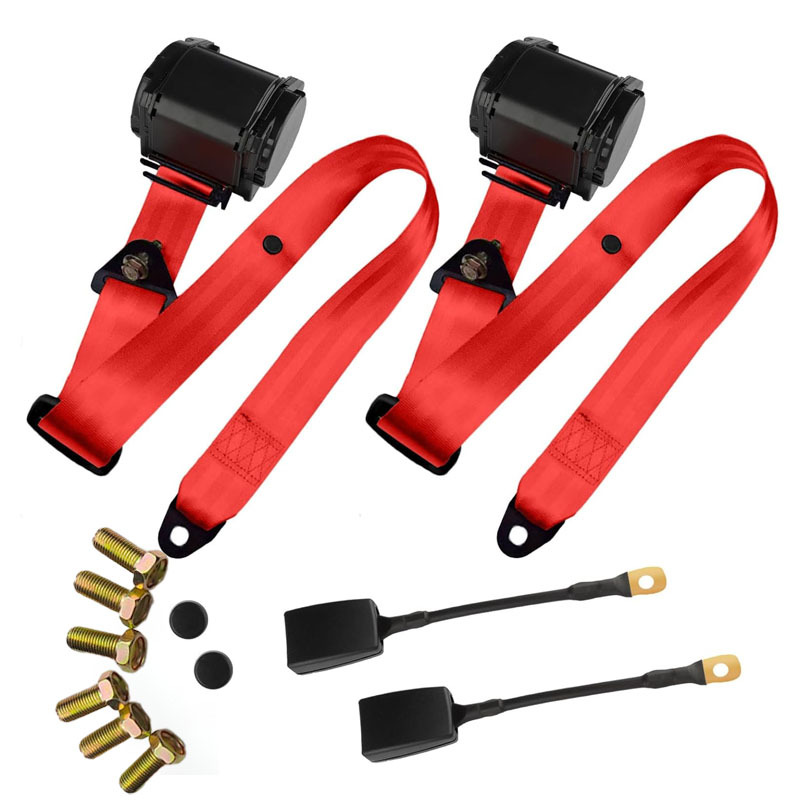 Three-Point Safety Harness Suitable for Go-Kart Clubs, Cars, and Small Vans. Adjustable Retractable Safety Harness