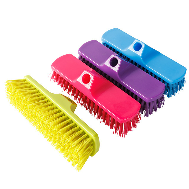 Cross-Border Factory Direct Sales Household Plastic Broom with Soft Bristles, Easy to Clean, No Dead Corners, Protects the Floor, Durable Broom