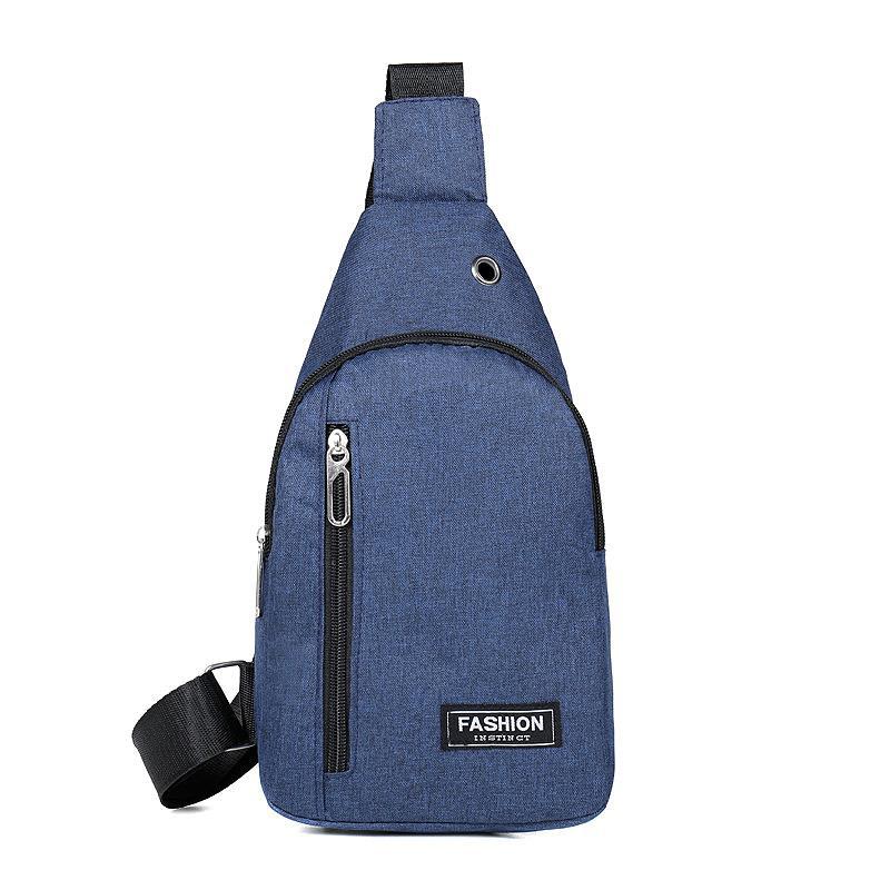 Nuevo bolso de pecho casual de los hombres transfronterizos estilo coreano impermeable Oxford tela deportes bolsa pequeña bolsa de hombro bolso bandolera mochila