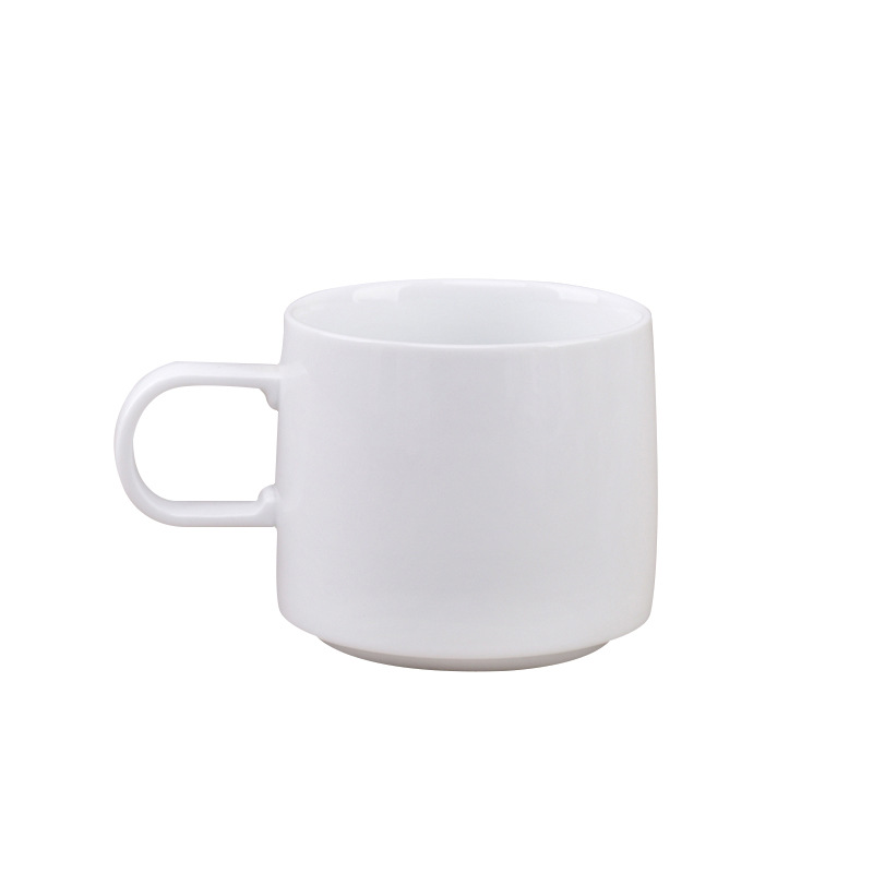 Blanco 450ml taza de cerámica taza de alta temperatura taza de café cerámica taza negra para wa
