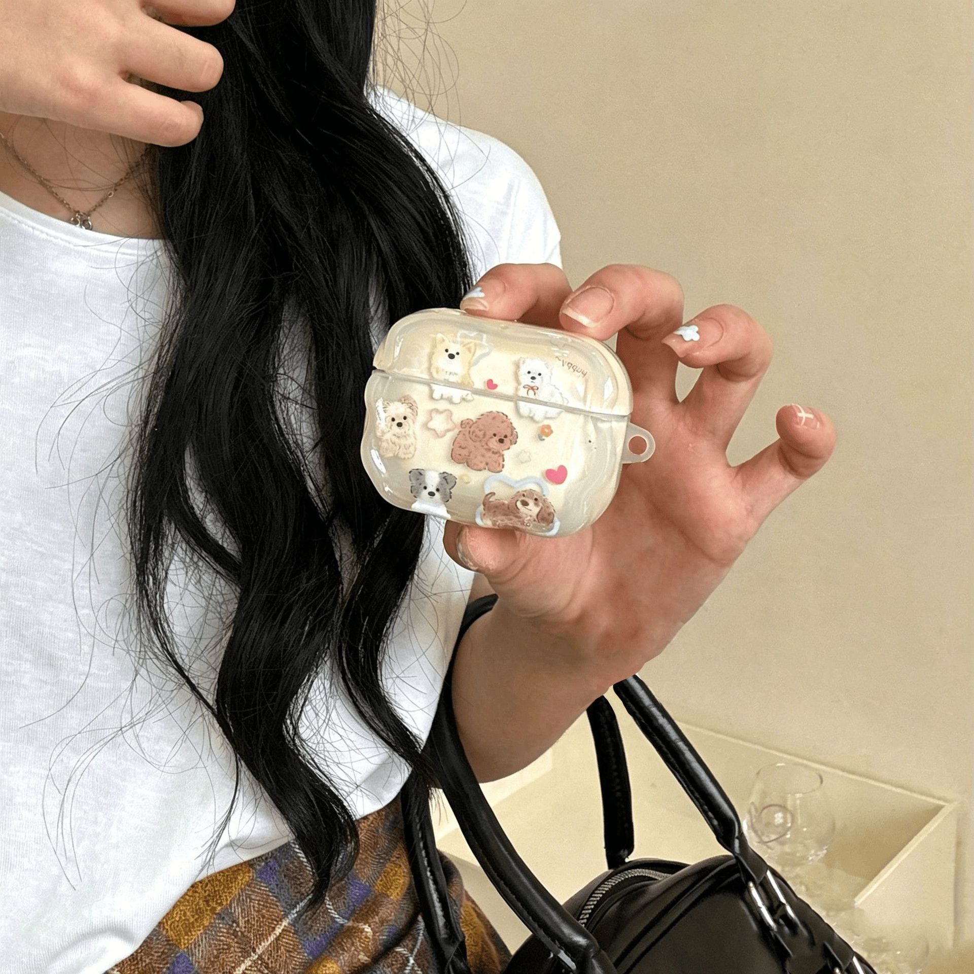 Perro amarillo de leche para Apple AirPods 4 generación de estuche Bluetooth Airpod Pro 3 / 2 auriculares 5 generación