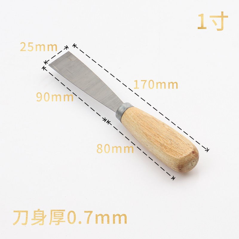 Cuchillo de mortero personalizado espeso 3 pulgadas cuchillo de raspado de madera cuchillo de limpieza de raspado de raspado de limpieza especial de 5 pulgadas cuchillo de acero inoxidable