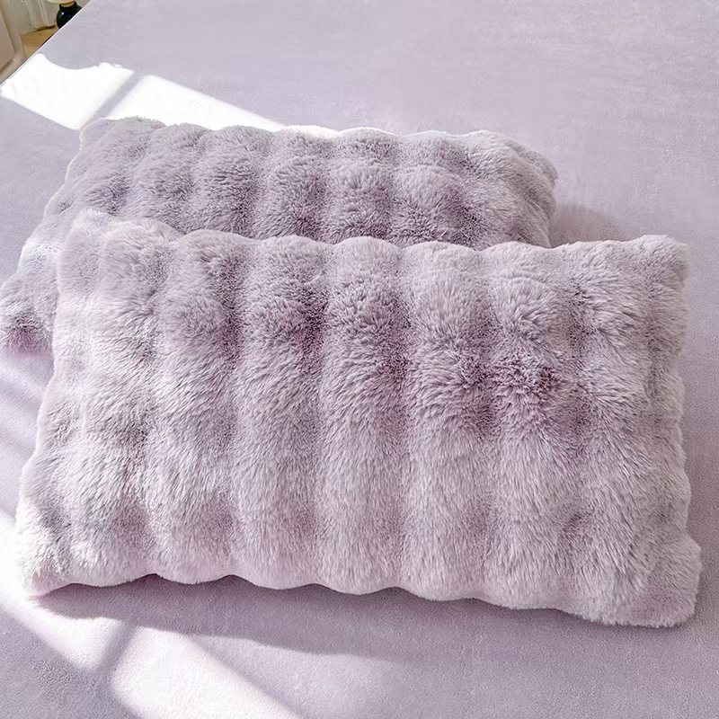 Ins conejo espuma pillow cubierta de pillow-resistente a la suciedad cubierta ligera lujosa pillow cubierta de pillow un par