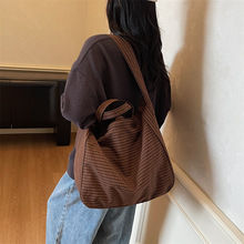 新款时尚韩版包包女大容量格子潮百搭单肩包上班睿营托特包斜挎包