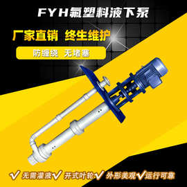 100FYH-30A/B氟塑料化工泵 排污液下泵 化污泵耐酸碱脱硫泵 腾龙