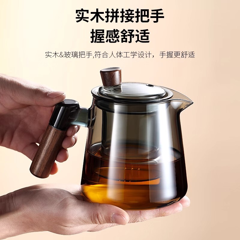 爆款玻璃煮茶壶 家用耐热泡茶壶 电陶炉款煮茶器侧把茶壶单壶批发|undefined