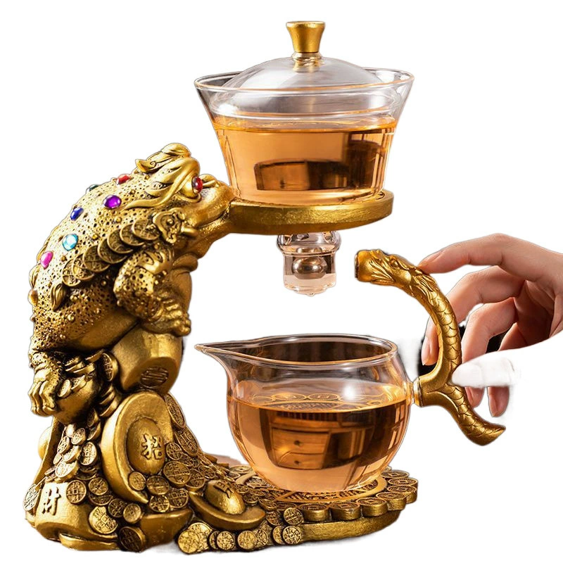 Glass automatic tea set for home use for office, high-end teapot