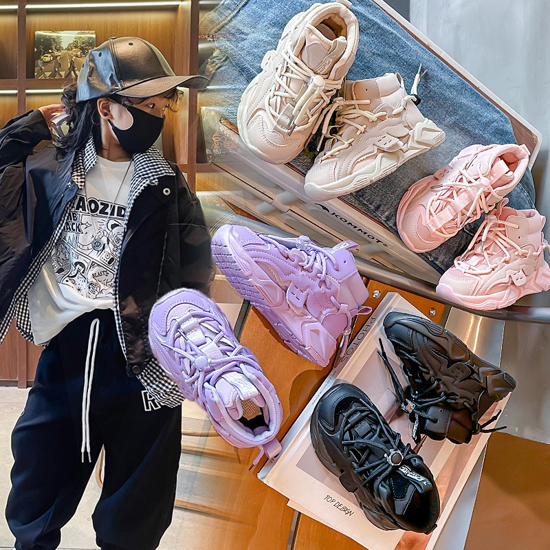 Neue kinder high top sport schuhe in kinder casual laufschuhe nicht-slip papa schuhe mode einzelnen schuhe_voghion.com