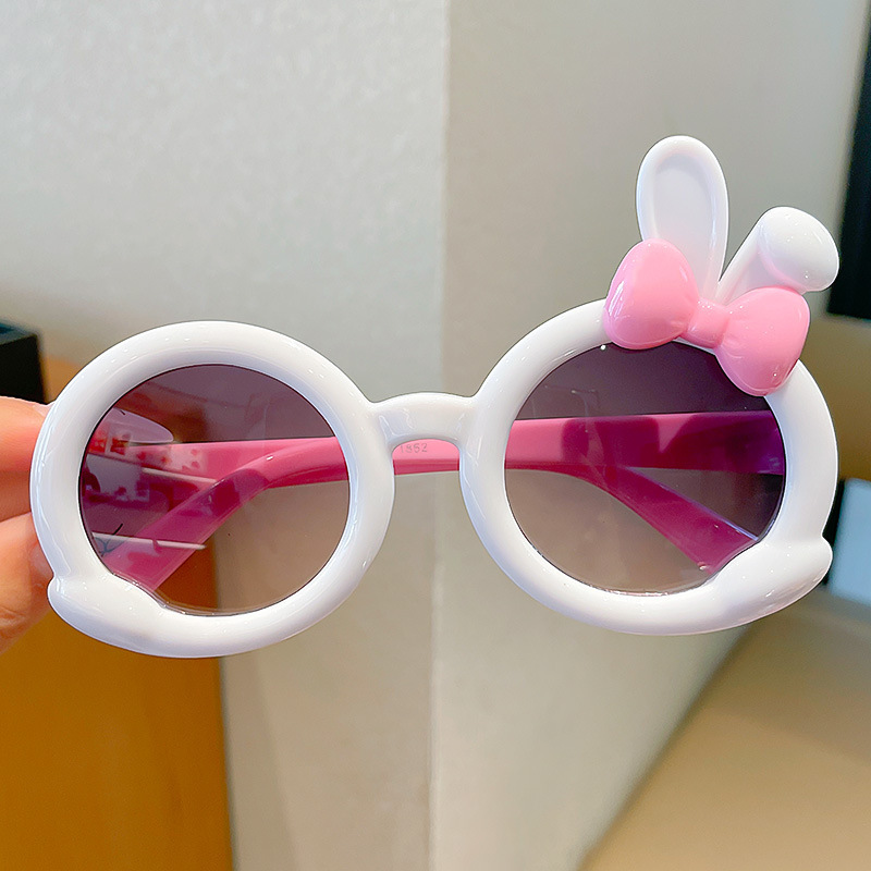 20#White bow rabbit ears