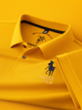 Хлопковая футболка polo, повседневная летняя футболка с коротким рукавом, с вышивкой