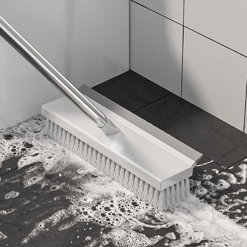 浴室床ブラシ、トイレ硬毛家庭用ブラシ、浴室掃除用長柄床継ぎ目ブラシ|undefined