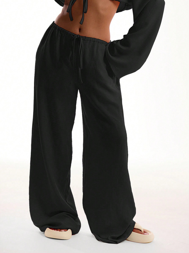 solid color trousers