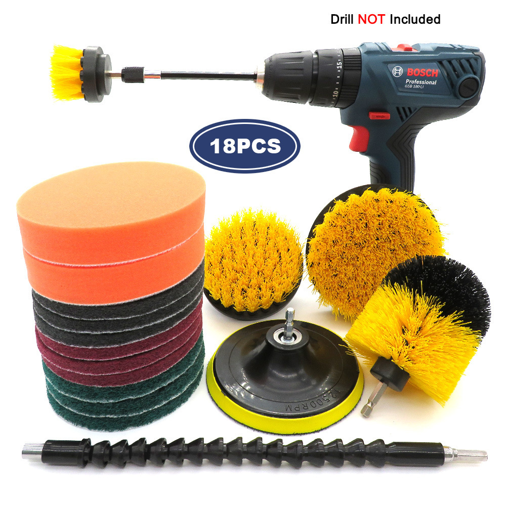 노란색, 18개 세트, 플라스틱