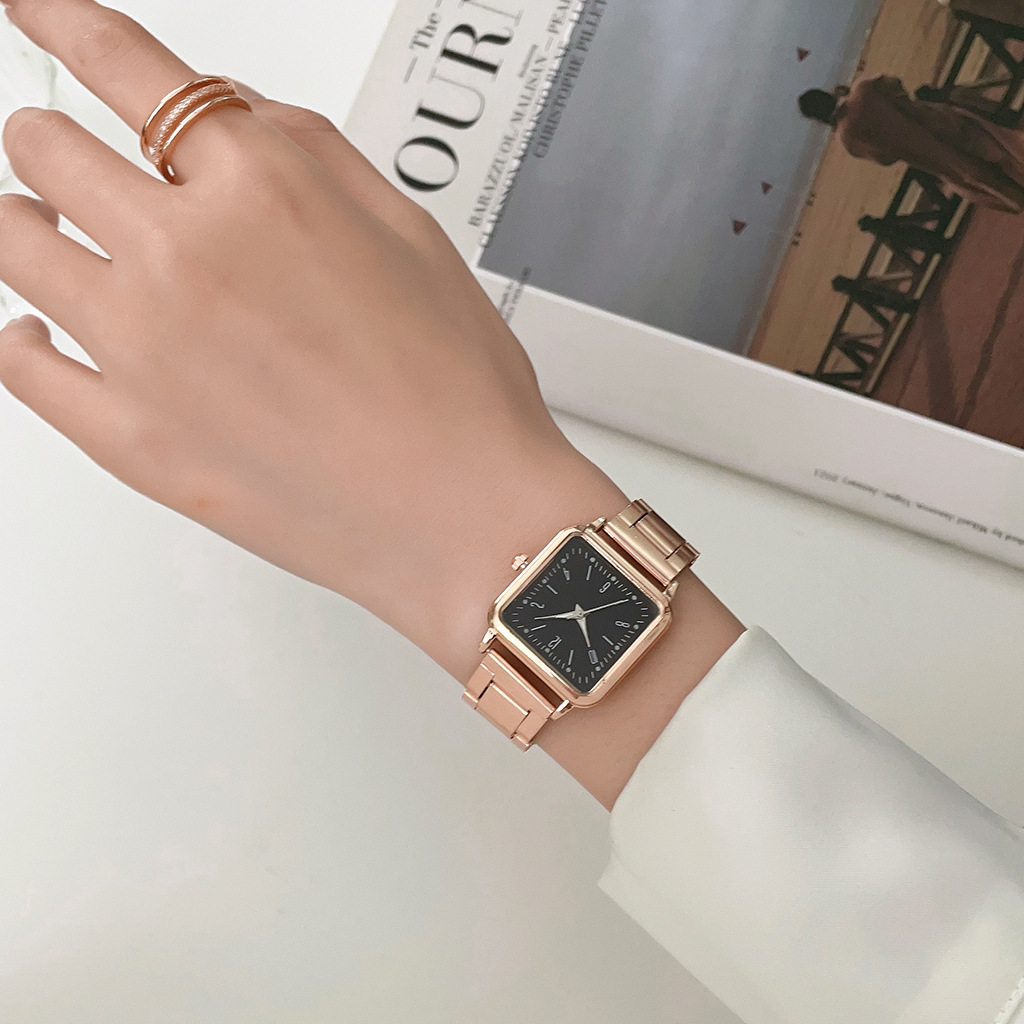Casual Solid Color Jewelry Buckle Quartz Women's Watches display picture 6