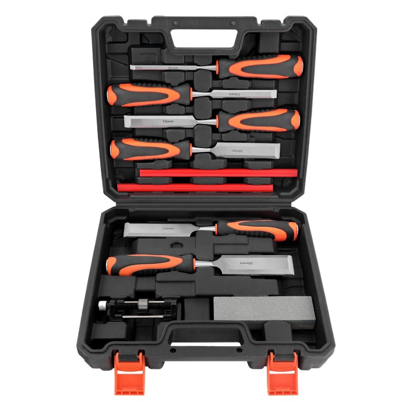 Hi-Spec cincel de carpintería cabeza plana pala anti-detonante de carpintería cincel plano cincel de madera juego