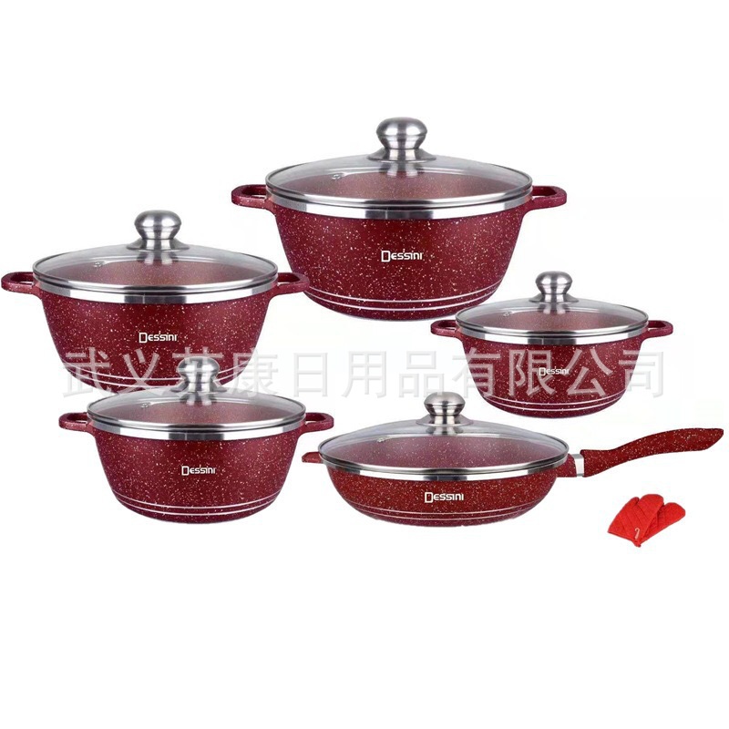 dessini pot 12PCS piece set non-stick po...