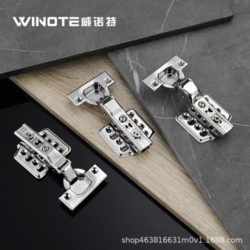 3.0 Thick 304 Stainless Steel Hinge Cabinet Dresser Door Hinge Silent Buffer Damping Hydraulic Pipe Bracket Wholesale