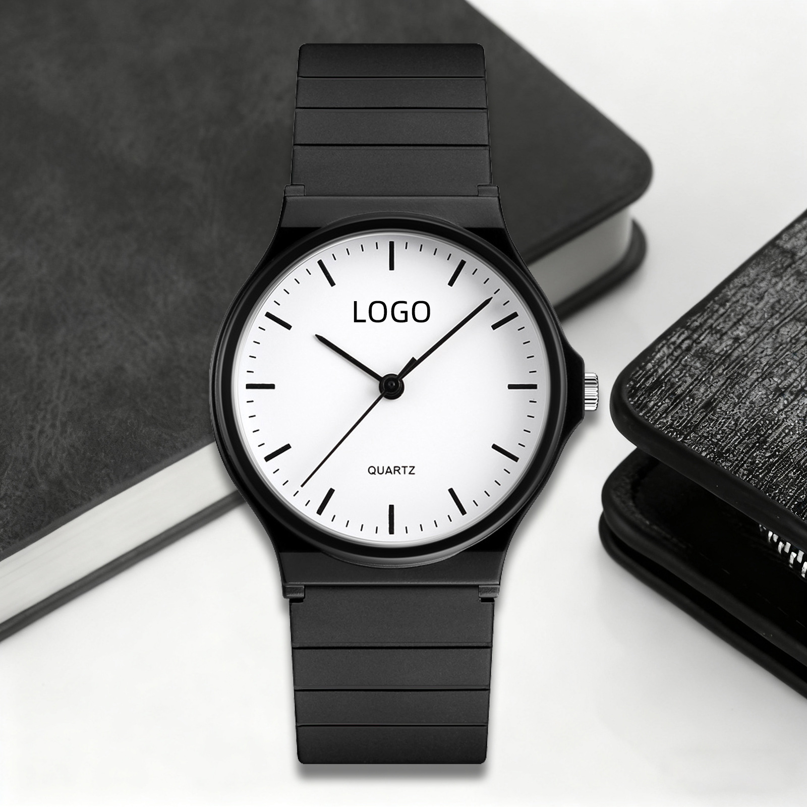 Examen de los estudiantes de reloj personalizado unisex silencioso cuando camina el examen del funcionario público reloj de cuarzo regalo personalizado