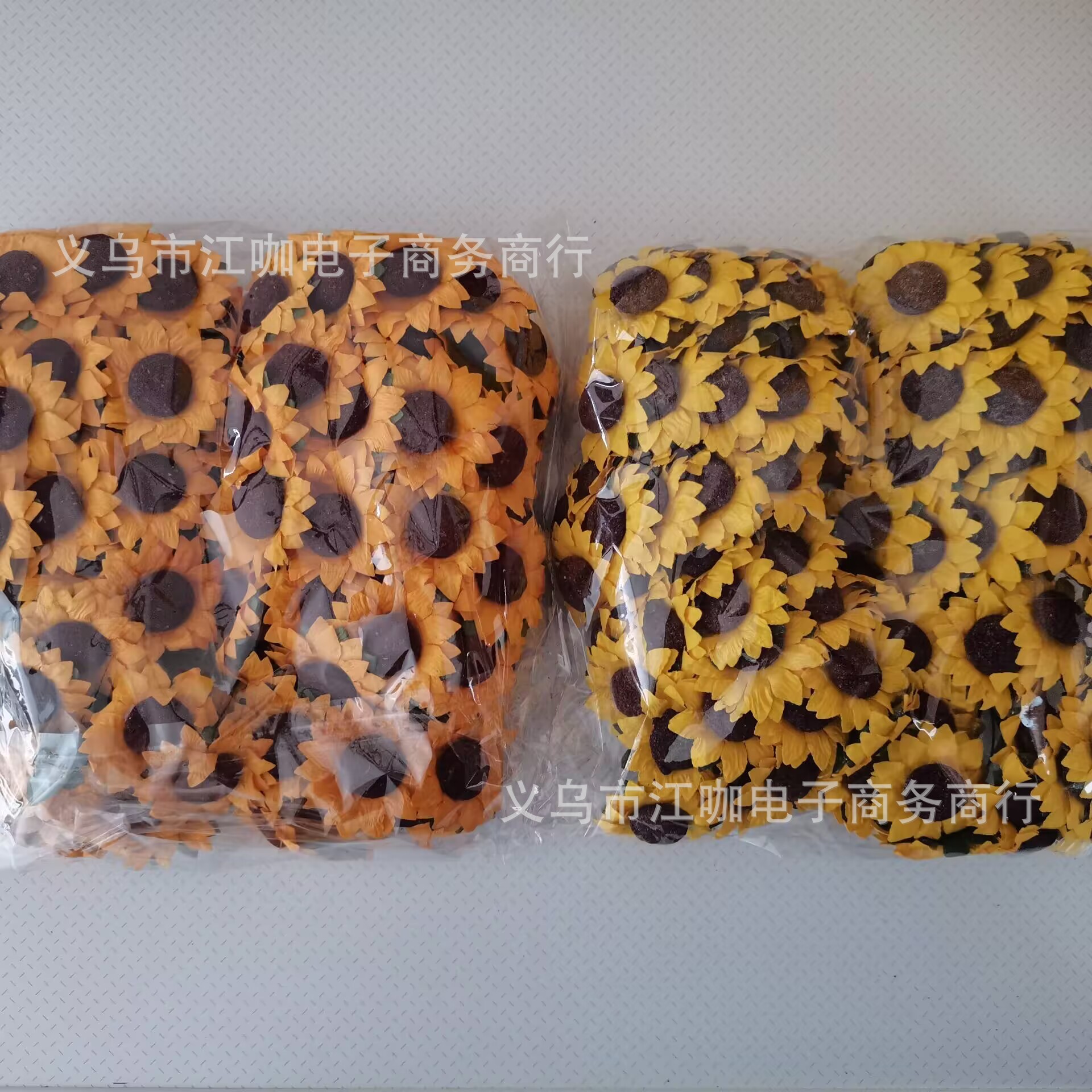 Gift box decoration flower simulation wedding flower sunflower sunflower paper flower Teacher's Day greeting card candy box decoration