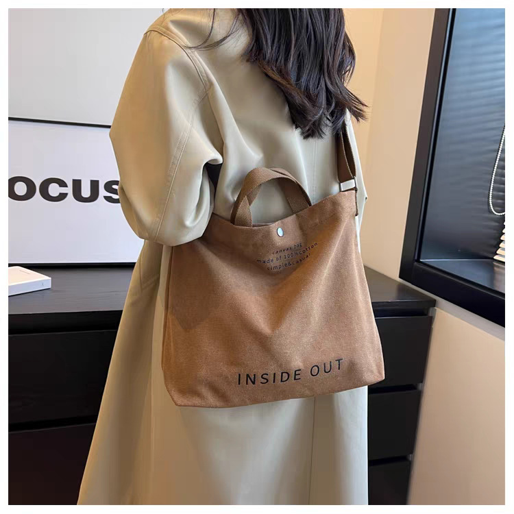 Borsa a tracolla in tela per computer portatile, grande capacità_voghion.com