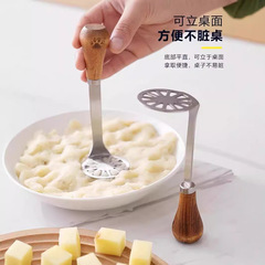 家庭用ステンレス製マッシュポテトプレス機の乳児補助食粉砕器は、泥をプレスして神器を転圧するのに苦労しない