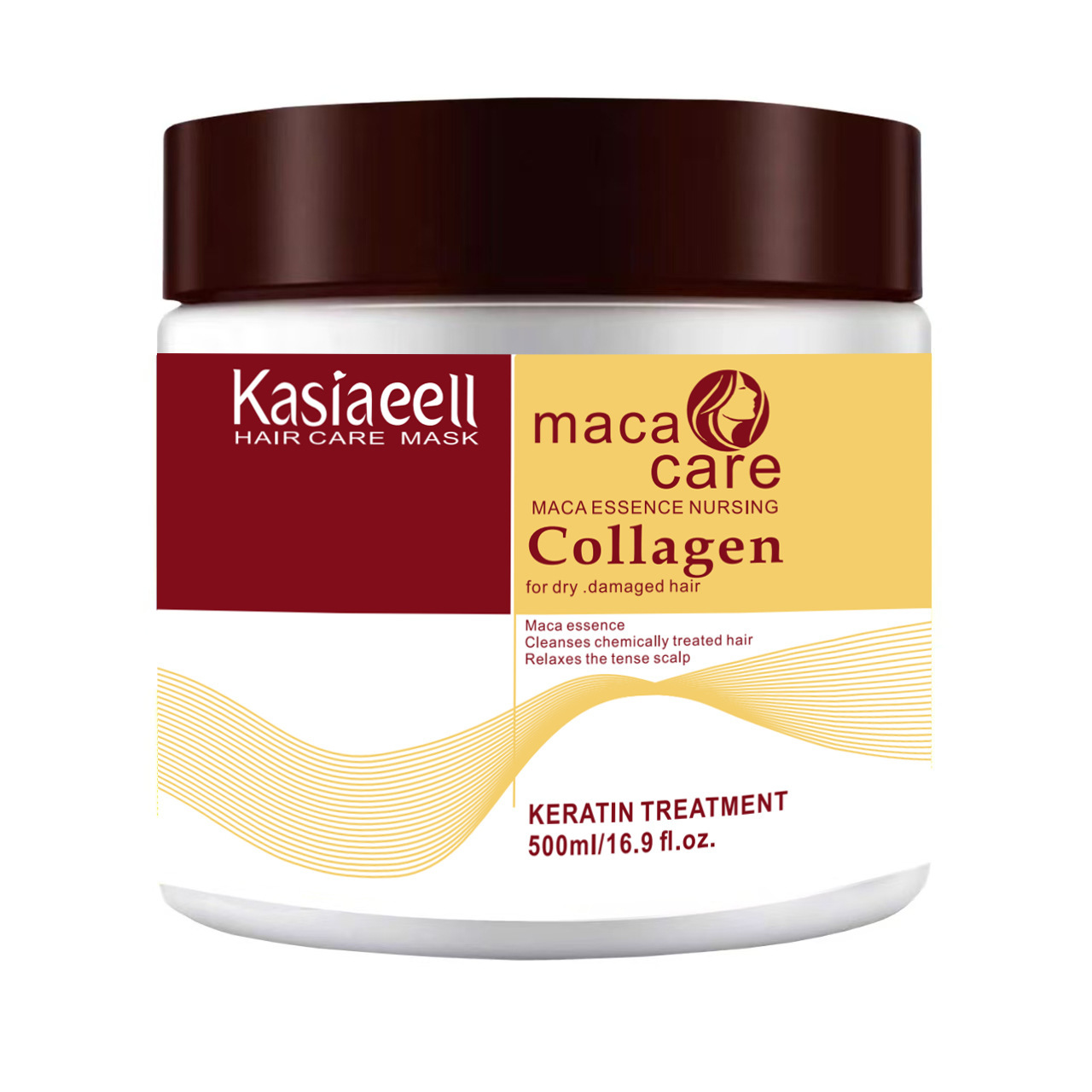Mascarilla acondicionadora de colágeno popular transfronteriza para un cabello suave, cuidado profundo para cabello seco, comercio exterior.