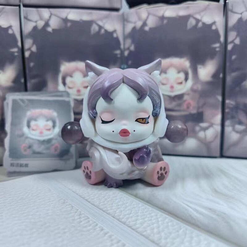 POPMART泡泡玛特SKULLPANDA食梦动物系列盲盒手办sp7代潮玩具摆件|undefined