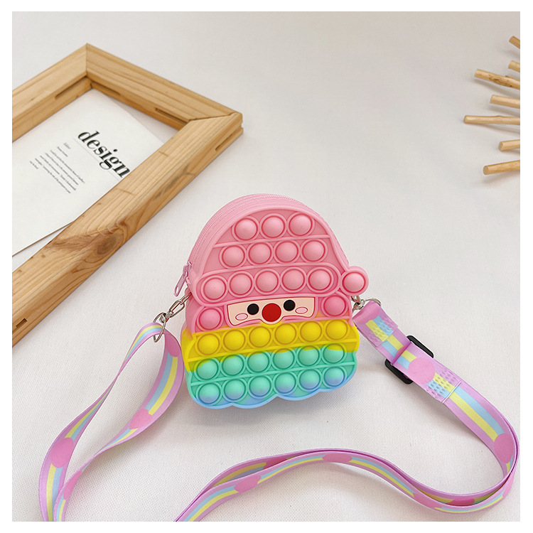 Enfants De Silicone Presse Petit Sac Bande Dessinée De Style Coréen Épaule Messenger Sac display picture 2