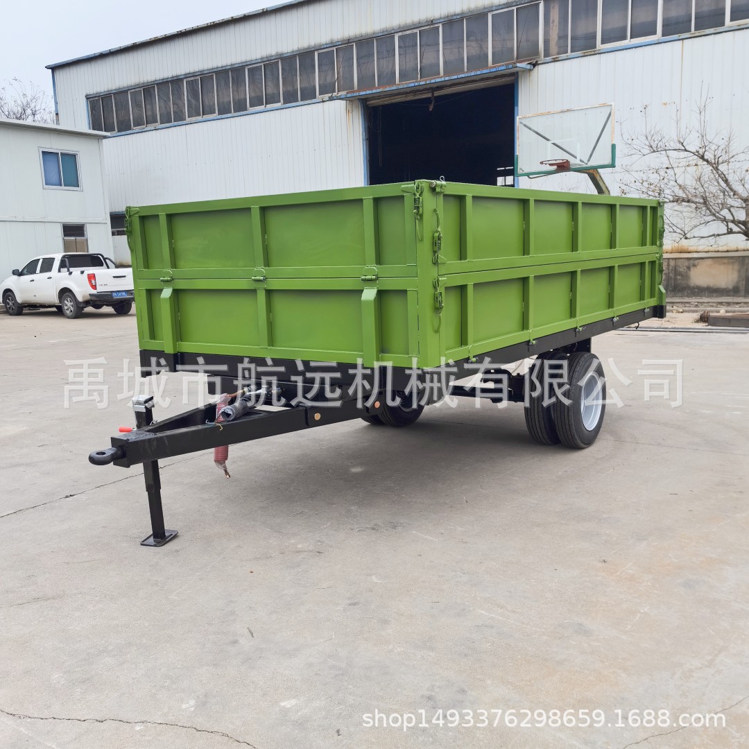 农用运输拖车 拖拉机牵引式的液压自卸的车斗 载重3吨5吨8吨15吨