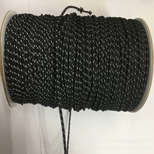 黑白吊牌间色绳间色包芯绳跳点鞋带跳点绳子跳点包芯绳拉头绳