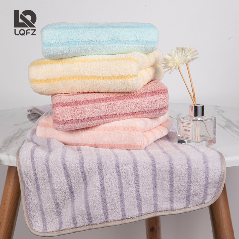 Toallas de coral de alta densidad al por mayor para adultos no caen el pelo fuerte absorción de agua regalos de hotel personalizados toallas