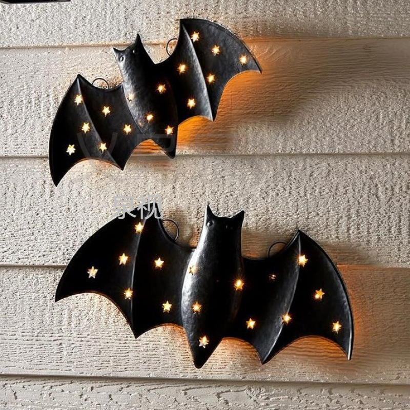 跨境新款 Mud Pie Led Bat Decor 泥饼LED蝙蝠装饰品|undefined
