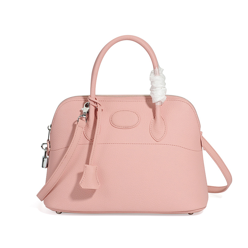 貝殻型本革レディースバッグ 2026年新作 一層牛革 ショルダーバッグ ハンドバッグ カジュアルバッグ 女性用バッグ