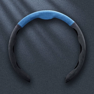 Steering wheel cover, Factory Wholesale - 5d-color-matching-carbon-black-haze-blue-38cm