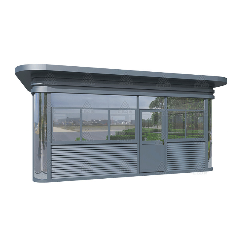 Caja de seguridad de acero inoxidable, sala de guardia, sala de guardia, seguridad pública comunitaria, caja de seguridad terminada, estacionamiento, caja de peaje