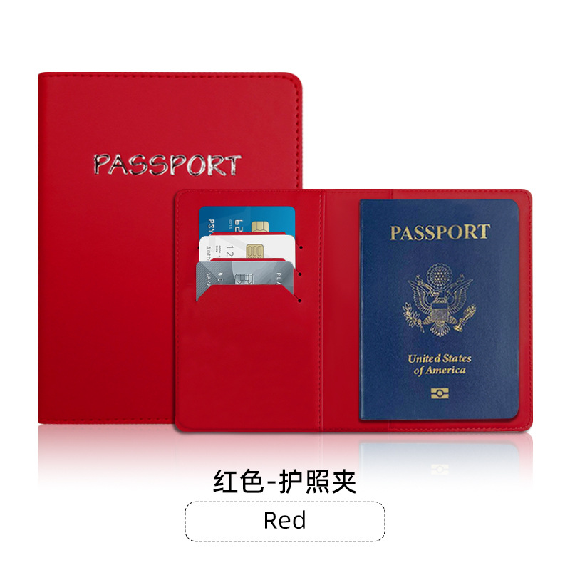 En stock pu cuero viajes negocios regalos pueden agregar logo pasaporte cubierta bolsa pasaporte titular cubierta protectora equipaje etiqueta traje