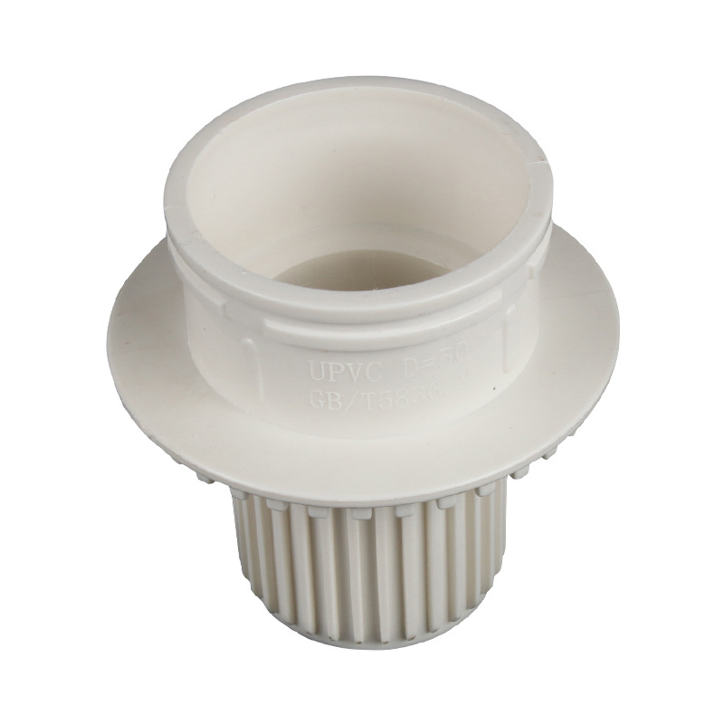 PVC drenaje secundario de piso oscuro drenaje codo 50 75 110 Baño de drenaje de piso conjunto secundario capa de lechada seca piezas incrustadas